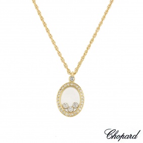 Chopard Yellow Gold Happy Diamonds Pendant